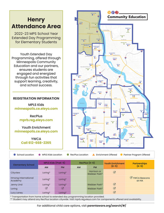 Extended Day Options for Minneapolis Public School Students Page 1