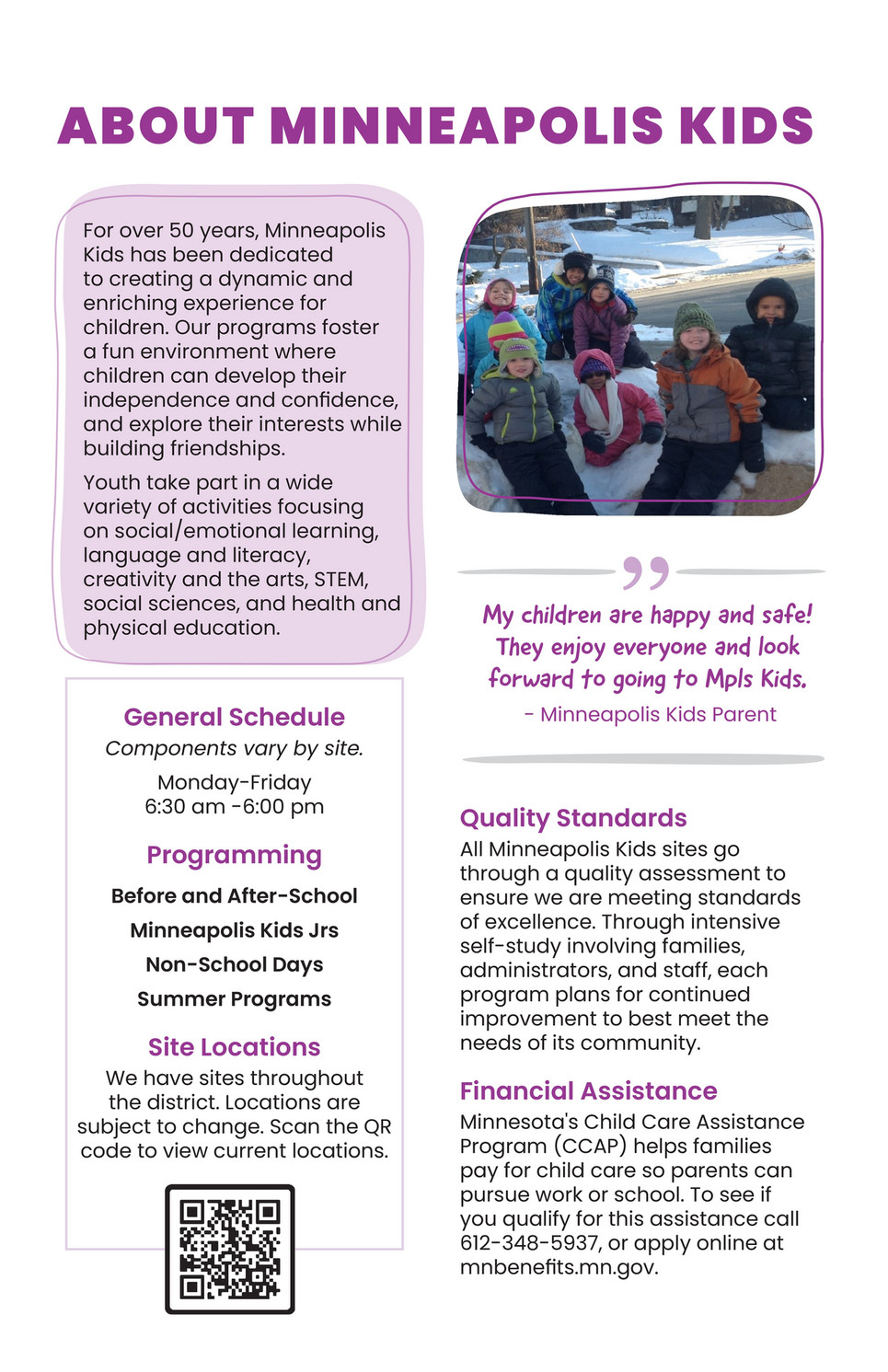 Minneapolis Public Schools - Minneapolis Kids Program Guide 